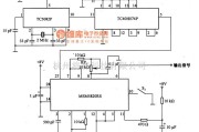 振荡电路中的由MSM5820RS等构成的频率合成器电路图