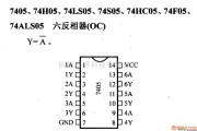 数字电路中的74系列数字电路7405.74H05等六反相器(OC)