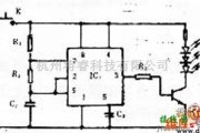 电源电路中的自动调压器的红外线发射电路图