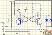 LED电路中的光控LED闪烁电路图