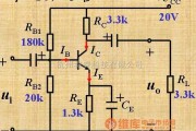 测量放大中的三极管的分压偏置放大电路图