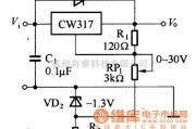 稳压电源中的0~30V连续可调稳压器电路图