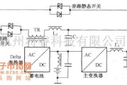 IGBT应用电路中的Delta变换型UPS的基本组成方框电路图