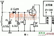 数字万用表电路中的万用表附加场强计电路图