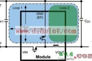 基础电路中的电源模块的PCB布局技术示意图