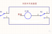 双控开关控制一盏灯的2种接法