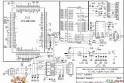 微机电路中的8052单片机控制RTL8019网卡的电路图