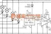 灯光控制中的MS51C61倒、顺流水彩灯伴鞭炮声控制电路