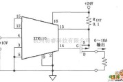 电流环放大中的XTR110电压-电流变换器电路图