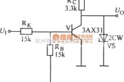 数字电路中的稳压二极管钳位的非门电路图