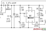 555构成的简易温度控制器电路