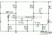 光电产生中的采用晶闸管的简易闪烁灯电路图