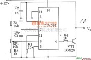 信号产生器中的由CD4046构成的斜波发生器