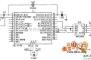 接口电路中的PIC16F73与MAX485接口的电路原理图如图