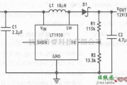 稳压电源中的微型5V转12V升压变换器电路图