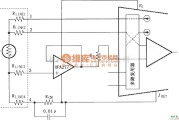 电流环放大中的XTR108四线RTD连接电路