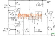 多种频率信号中的用NE555装制的三角波、方波发生器电路图