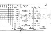 液晶显示/数显表中的CD40147、CD4511超级数字式电平显示器电路图