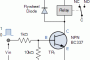 NPN继电器开关电路