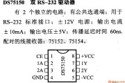 数字电路中的驱动器和通信电路引脚及主要特性DS75150 双RS-232驱动器