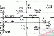 用几个分立元件实现的串口调试器电路