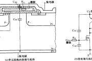 IGBT(NPT型结构)的主要寄生组件和等效电路