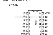 数字电路中的4000系列数字电路,4081,四2输入与门