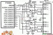 接口电路中的FT2232C与RS-422的转换电路图