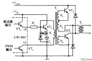 CWl840驱动双晶体管的单端正激变换式开关稳压电路