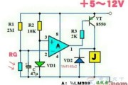 一例用LM393构成的光控开关电路图