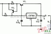 电源电路中的由CW7805构成的过流保护稳压电源电路