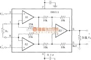 仪表放大器中的INA111基本连接电路