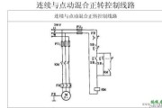 连续与点动混合正反转控制电路图