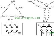 三相双速异步电动机定子绕组接线图