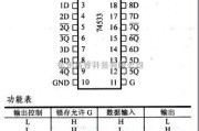 数字电路中的74系列数字电路74LS563八Ｄ锁存器（三态，反相）