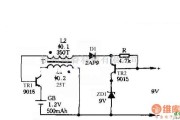 稳压电源中的自控式数字逆变电源电路图:1.2V升压到9V