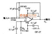 集成音频放大中的反相放大电路图