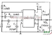 电源电路中的基于LM3578A的升压稳压器电路