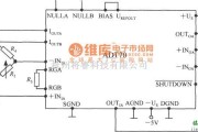 传感信号调理中的铂热电阻信号调理器ADT70ADT70在电阻应变仪中的应用电路图