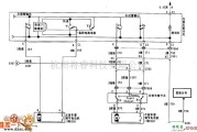 别克中的电动车窗开关和调节电动机电路图