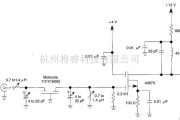 线性放大电路中的带有晶体滤波器的45MHz中频放大器