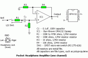 9V電池耳機放大器