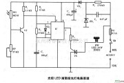 电源电路中的光控LED湖面投光灯电路原理