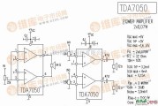 音频处理中的TDA7050 音响IC电路图