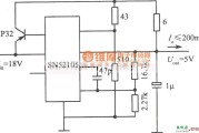 稳压电源中的SN52105构成的15V、300mA稳压电源电路图