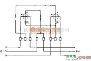 电工测试工具中的三相无功电度表具有60度相角差的二元件正弦表接线电路图