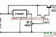 电源电路中的基于CW7805的小电机稳速器电路