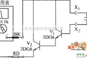 仪器仪表中的用复合管测量的电容器电路图