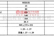 丰田中的蓄电池主要技术参数电路图