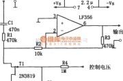 音频处理中的配乐音量控制器(LF356)电路图